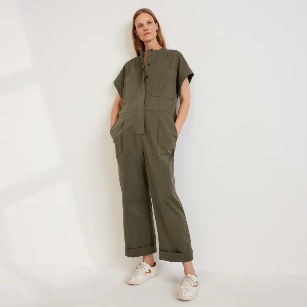 NWT Everlane The Easy Workwear Jumpsuit XXS Kalamata